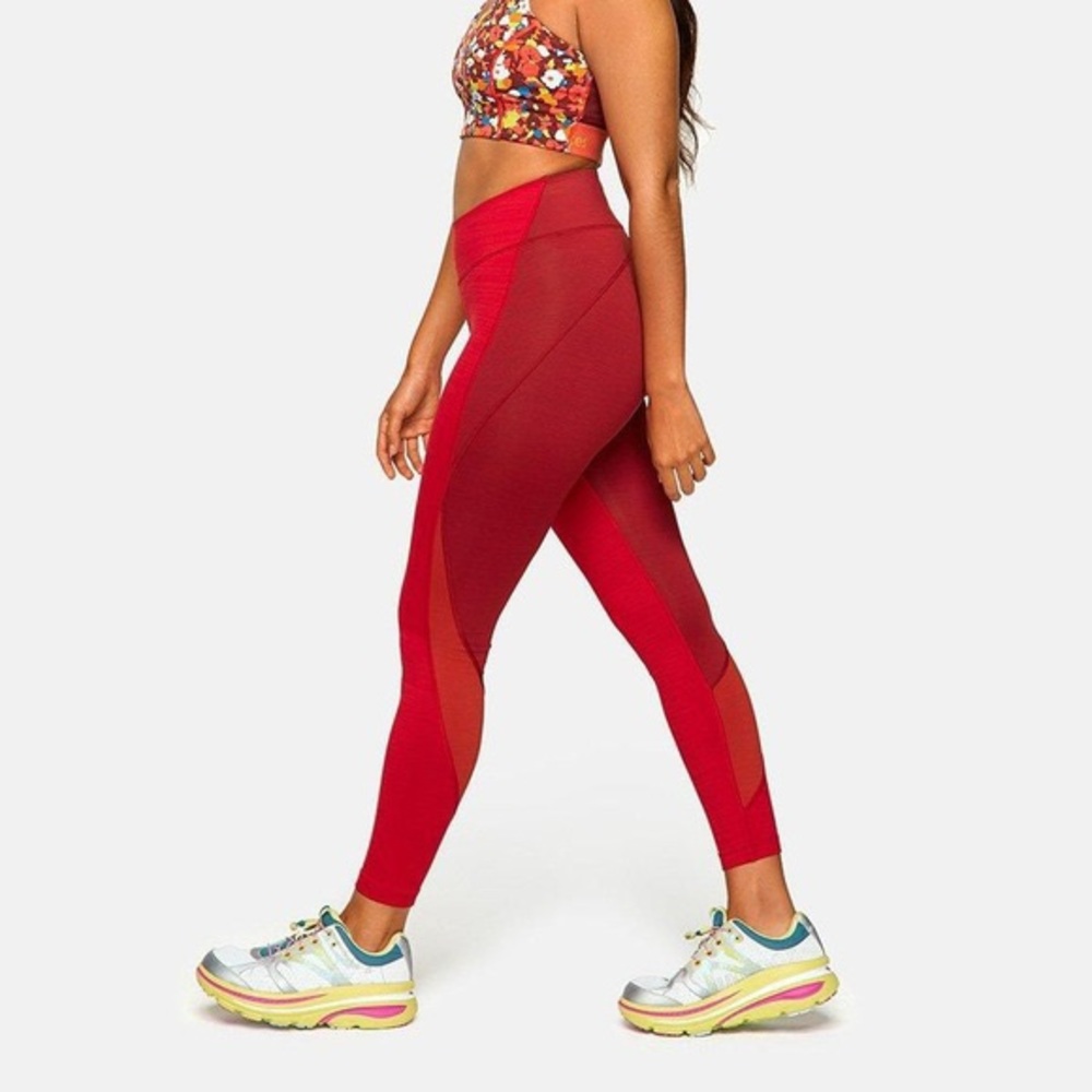 Outdoor Voices Red Zoom Leggings
